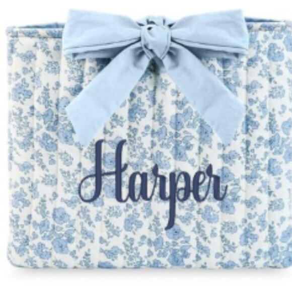 Floral Monogrammed Bible Covers with Bow - Picture 2 of 8